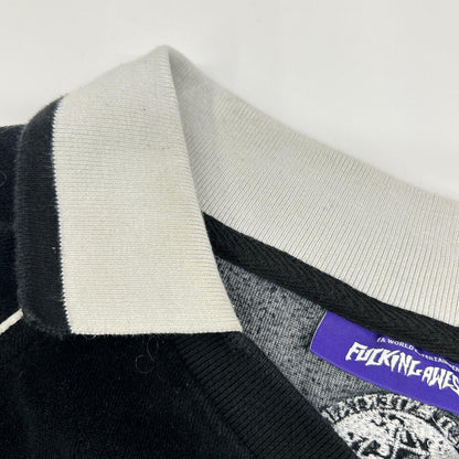 FUCKING AWESOME ファッキンオーサム ブラック ベロア Valour Soccer Jersey プルオーバー トップス
