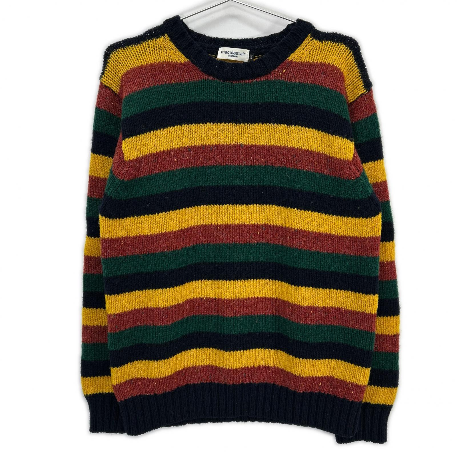 Multicolor Border Knit Top 36 Ladies