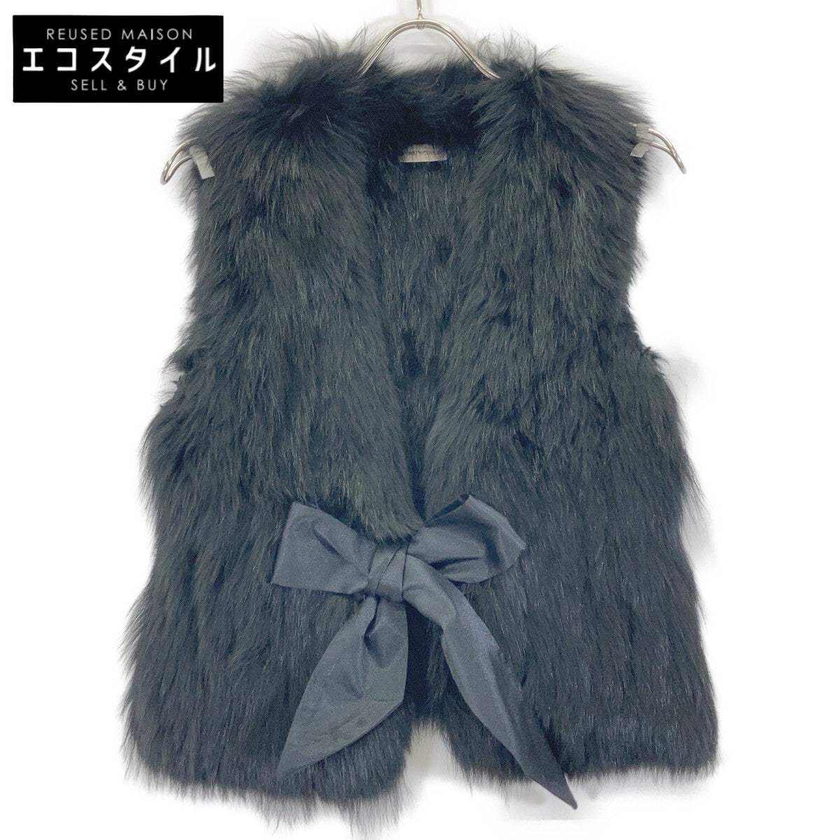 EMPORIOARMANI Black 2005 W2J82P W2P50 genuine-fur vest Vest