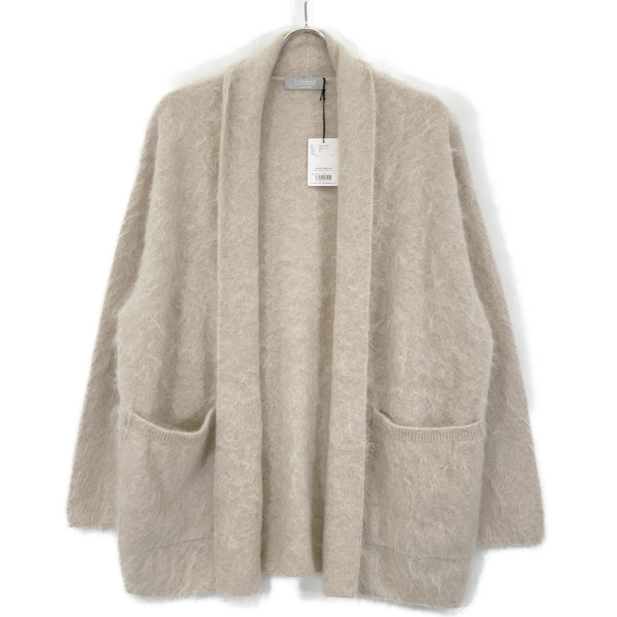 CASIMICO Cashmico Light Beige CASI-2520 100% Cashmere SAPNAA Fur Cashmere Gown Coat F
