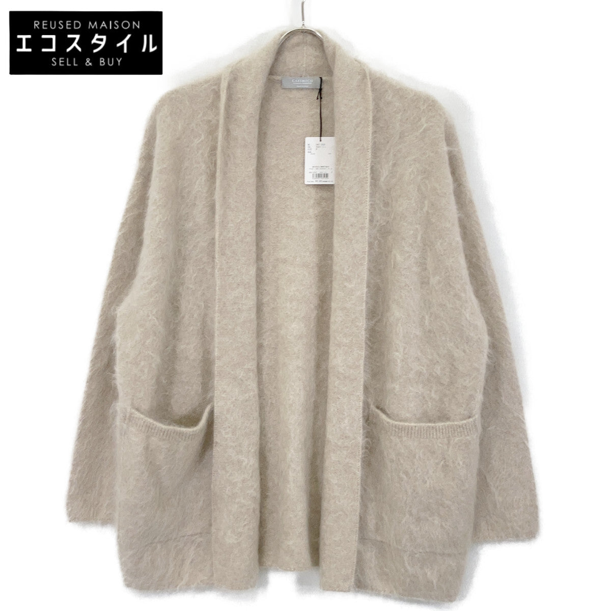 CASIMICO Light beige CASI-2520 100% cashmere SAPNAA fur-cashmere gown Coat