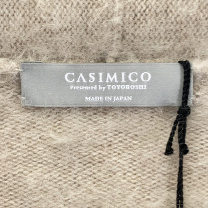 CASIMICO Light beige CASI-2520 100% cashmere SAPNAA fur-cashmere gown Coat