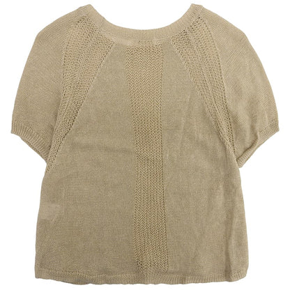 Excellent condition linen summer knit top women's beige D1751KSW003 Tops - Women's