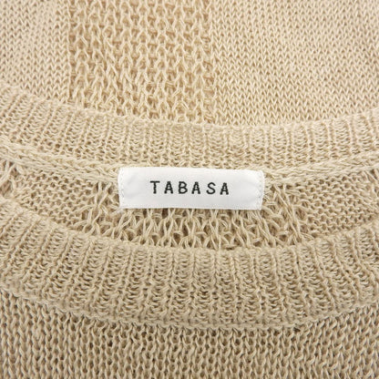 Excellent condition linen summer knit top women's beige D1751KSW003 Tops - Women's