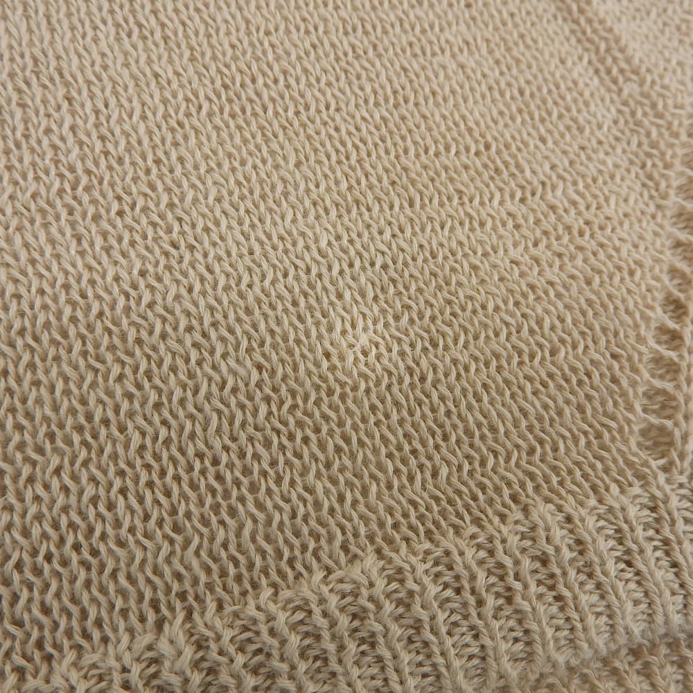 Excellent condition linen summer knit top women's beige D1751KSW003 Tops - Women's