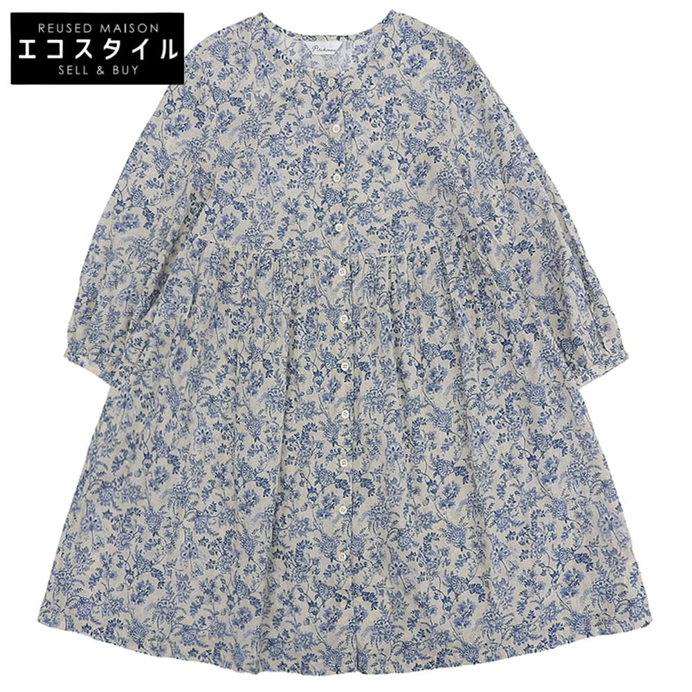 Pitchoune Pitchoune 极美品 棉质印花衬衫裙 女士 蓝色系 25SS D175AFA704 连衣裙
