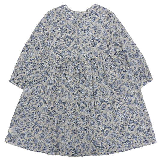 Pitchoune ピッチュン 美品 更紗プリント コットン シャツワンピース レディース ブルー系 25SS D175AFA704 ワンピース