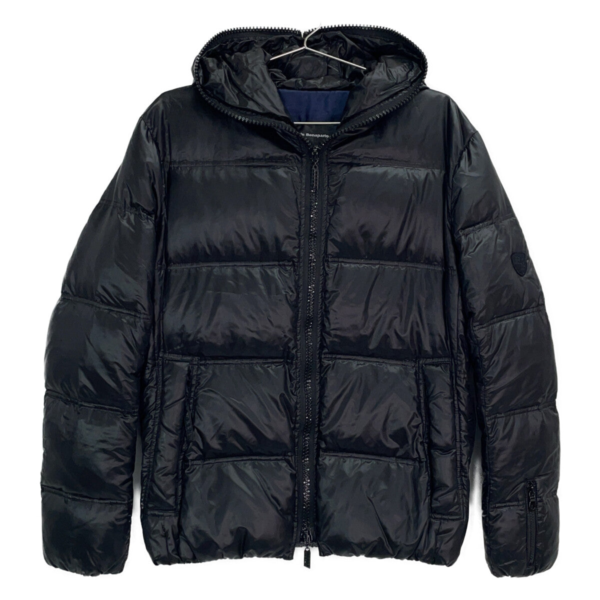 DB10AW-44002-DJ Black Nylon Swarovski Zip Down Jacket 48 Men's