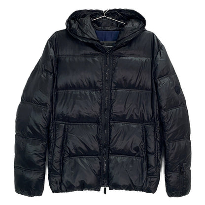 DB10AW-44002-DJ Black Nylon Swarovski Zip Down Jacket 48 Men's