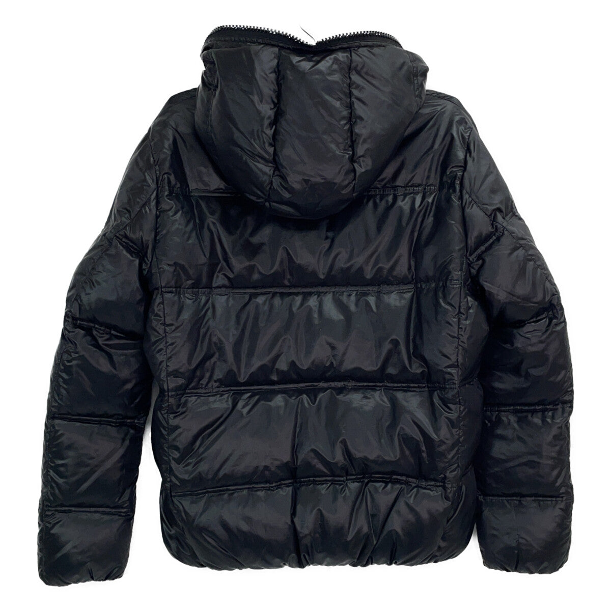 DB10AW-44002-DJ Black Nylon Swarovski Zip Down Jacket 48 Men's