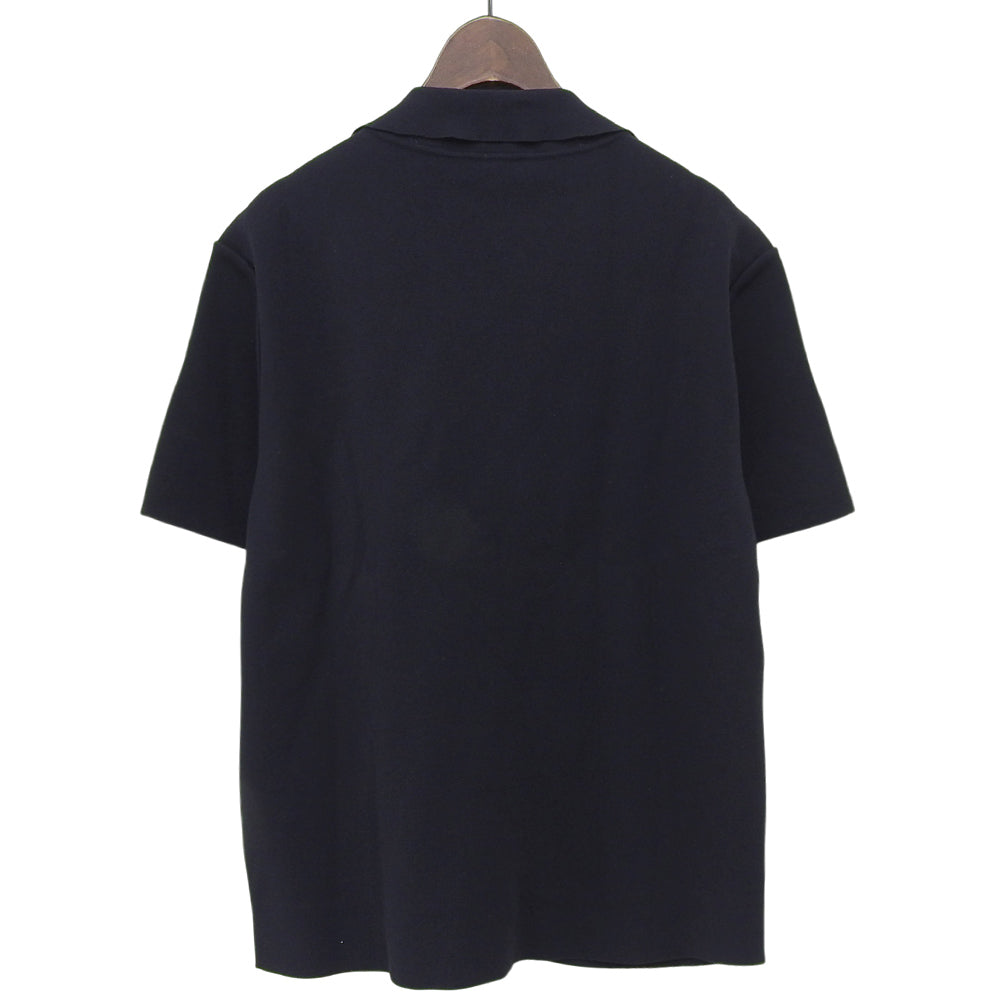 VALENTINO 华伦天奴 准新品 人造丝开领针织衫 上衣 男士 海军蓝 绿色 棕色 S MV3KP02T45W 上衣