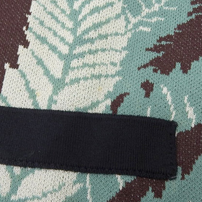VALENTINO 华伦天奴 准新品 人造丝开领针织衫 上衣 男士 海军蓝 绿色 棕色 S MV3KP02T45W 上衣