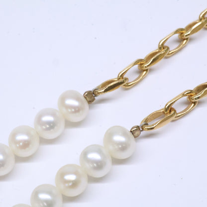 ete Ete 925 Pearl Chain Necklace