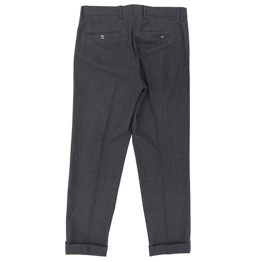 Excellent Condition 1-Tuck Wide Wool Slacks Bottoms Men's Gray 48