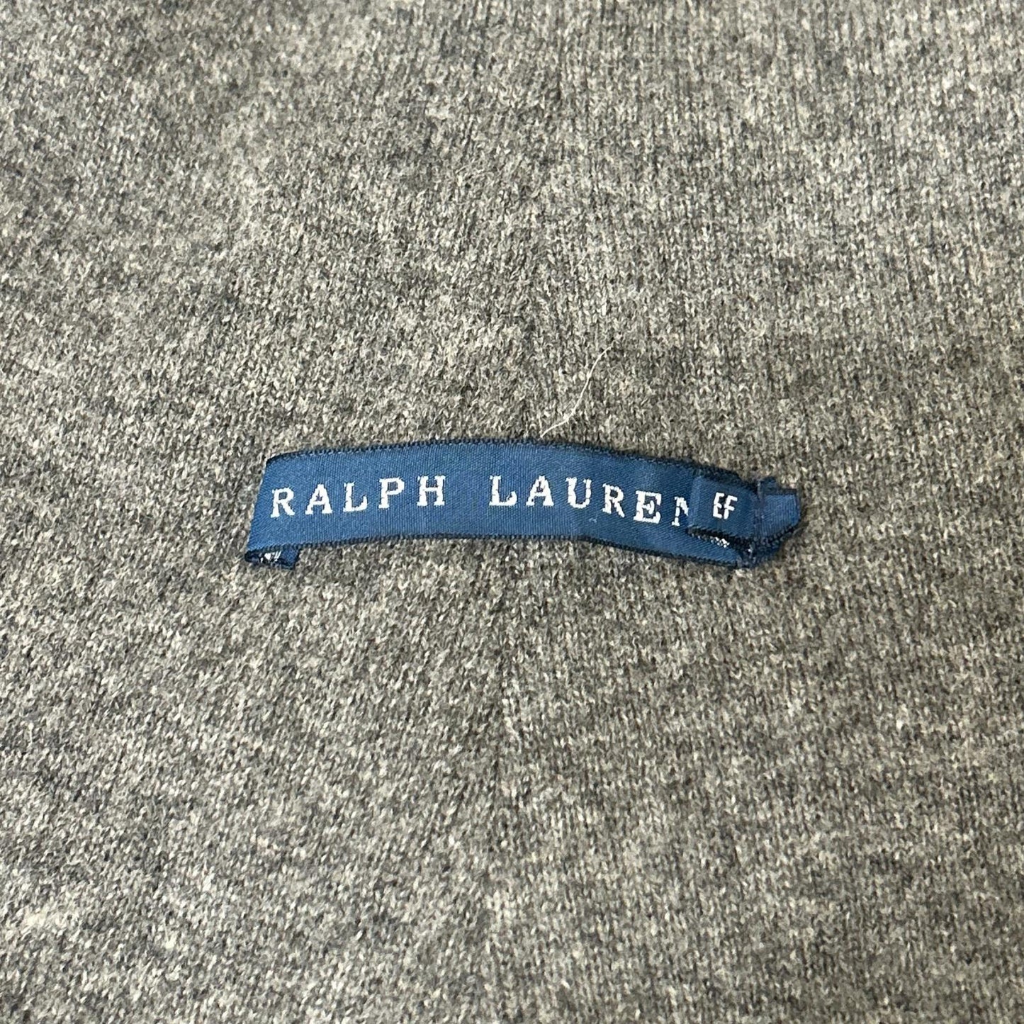 RALPHLAUREN ラルフローレン グレー フード付きケーブルニット ロングジレ ベスト