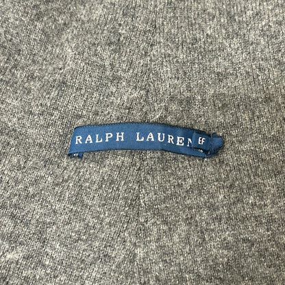 RALPHLAUREN ラルフローレン グレー フード付きケーブルニット ロングジレ ベスト