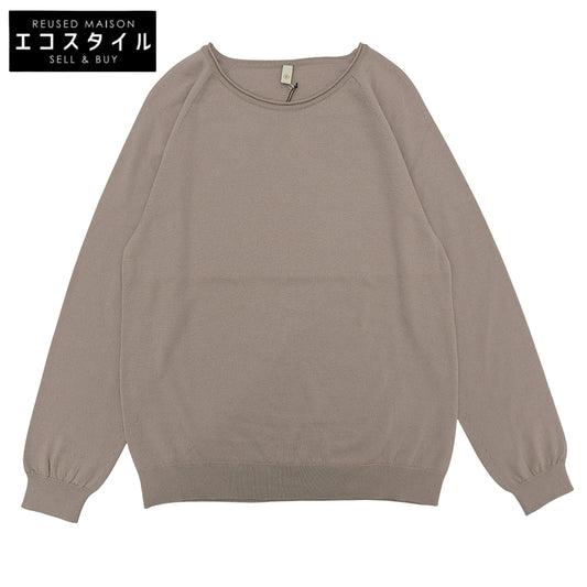 新品同様 糸衣 NATSUME ウールカシミヤ クルーネックトップス レディース ベージュ 1 10IT-WC1002 トップス 1 レディース