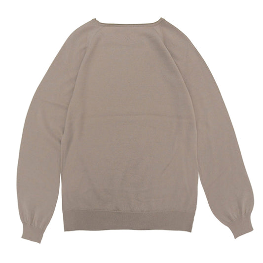 新品同様 糸衣 NATSUME ウールカシミヤ クルーネックトップス レディース ベージュ 1 10IT-WC1002 トップス 1 レディース