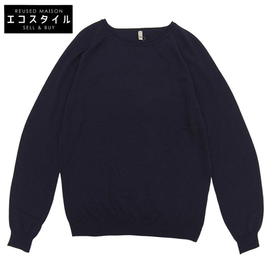 新品同様 糸衣 NATSUME ウールカシミヤ クルーネック ニットトップス レディース ネイビー 1 09IT-WC0002 トップス 1 レディース
