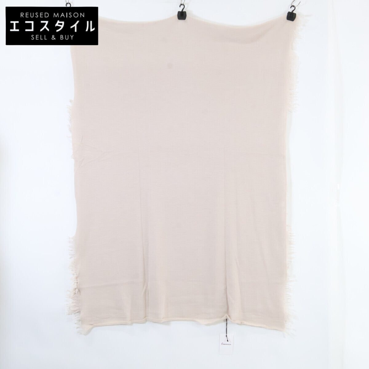 [Like New] 25TBK-01 Cashmere Fringe Stole for Women