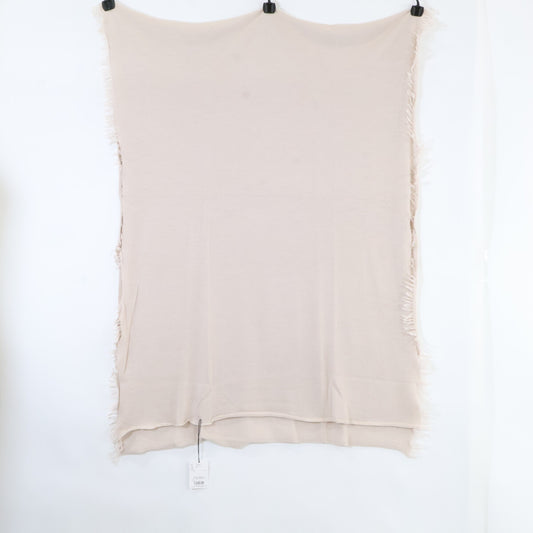 【新品同様】25TBK-01 カシミヤ フリンジ ストール レディース