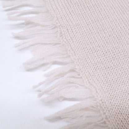 [Like New] 25TBK-01 Cashmere Fringe Stole for Women
