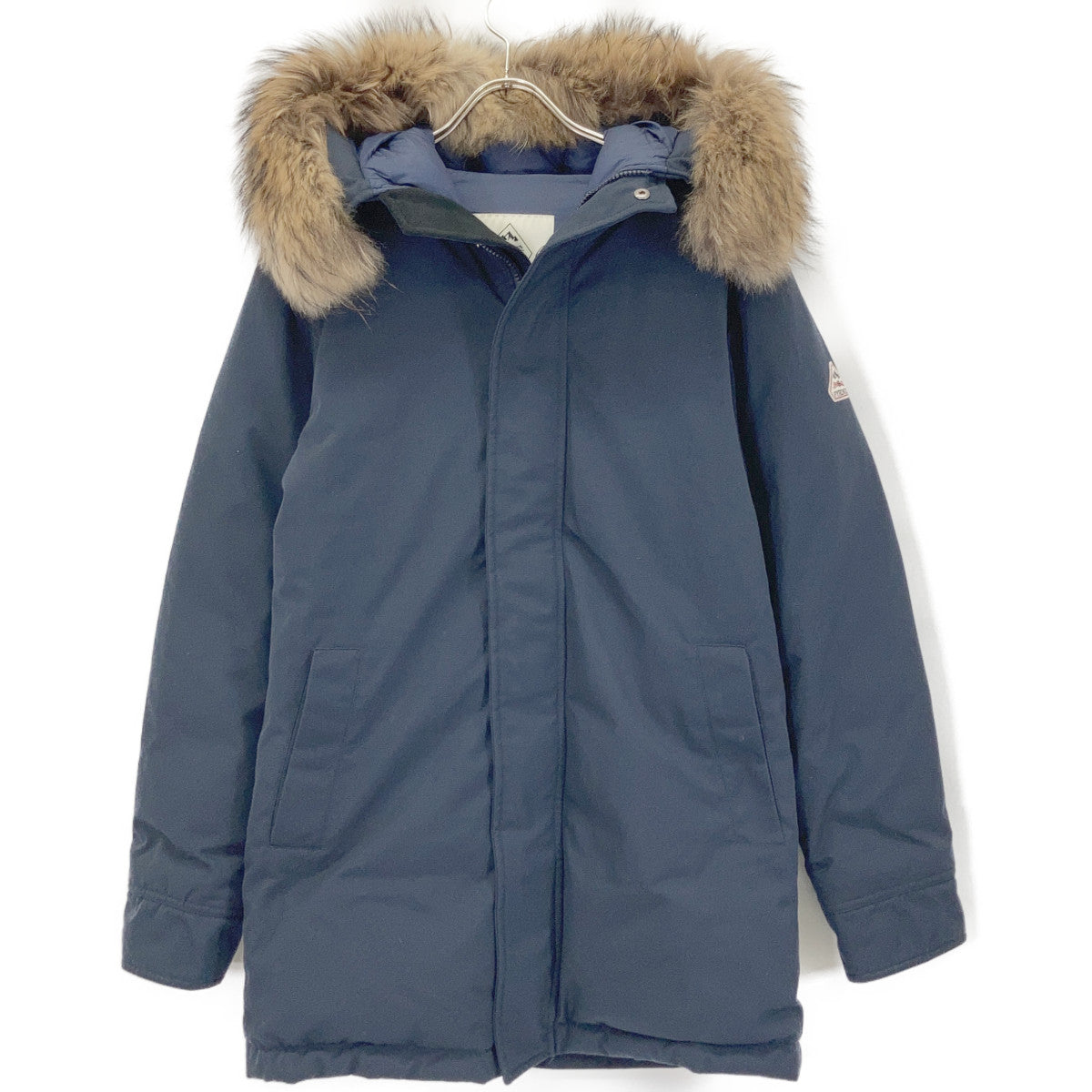 PYRENEX Pyrenex HMK009 Navy Annesy Fur-Trimmed Down Jacket Jacket