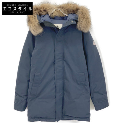 PYRENEX Pyrenex HMK009 Navy Annesy Fur-Trimmed Down Jacket Jacket