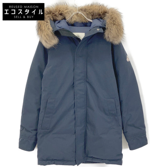 PYRENEX ピレネックス HMK009 ネイビー アヌシー ファー付ダウンジャケット ジャケット