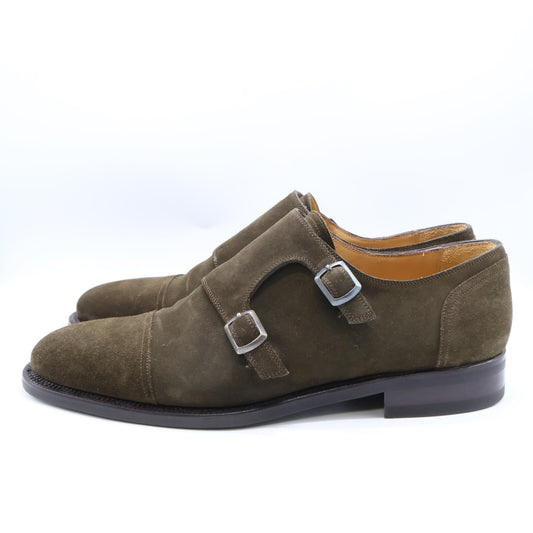 Stefano Bemer Suede Double Monk Shoes