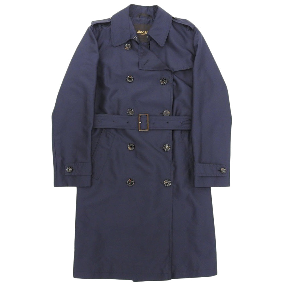 MOORER ムーレー 美品 CATEL NUOVO D/GARDA ナイロン トレンチコート レディース ネイビー 42 OME8105004 コート