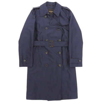 MOORER ムーレー 美品 CATEL NUOVO D/GARDA ナイロン トレンチコート レディース ネイビー 42 OME8105004 コート