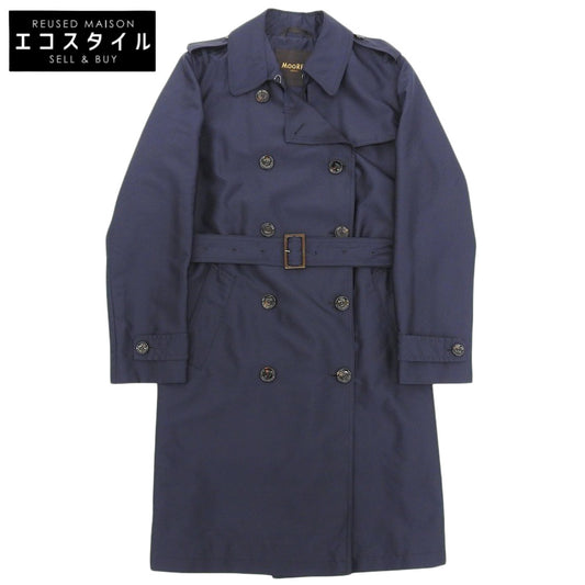MOORER ムーレー 美品 CATEL NUOVO D/GARDA ナイロン トレンチコート レディース ネイビー 42 OME8105004 コート