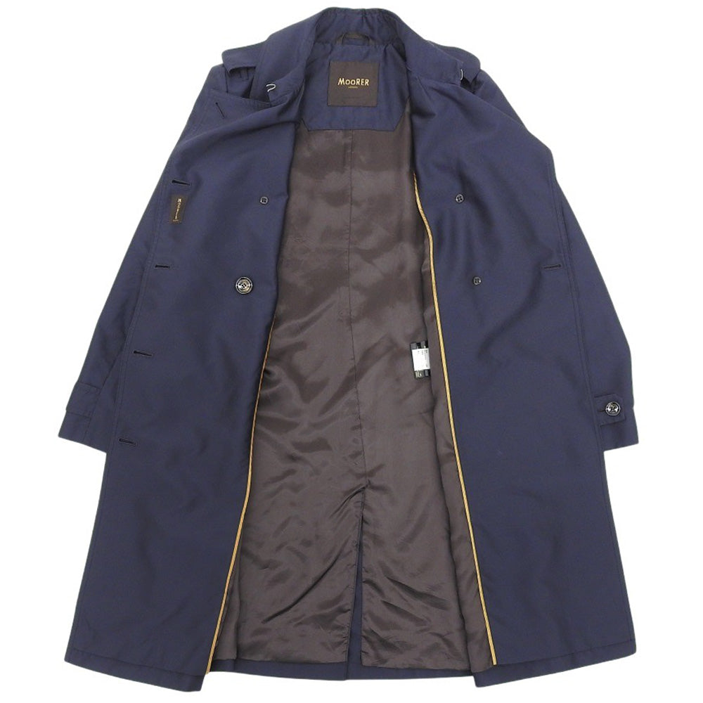 MOORER Beautiful Condition CATEL NUOVO D/GARDA Nylon Trench Coat Women's Navy 42 OME8105004 Coat