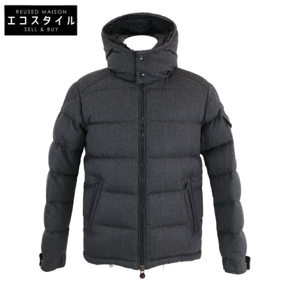 MONCLER モンクレール 【美品】MONTGENEVRE モンジュネーブル ウール フード付ダウン ジャケット