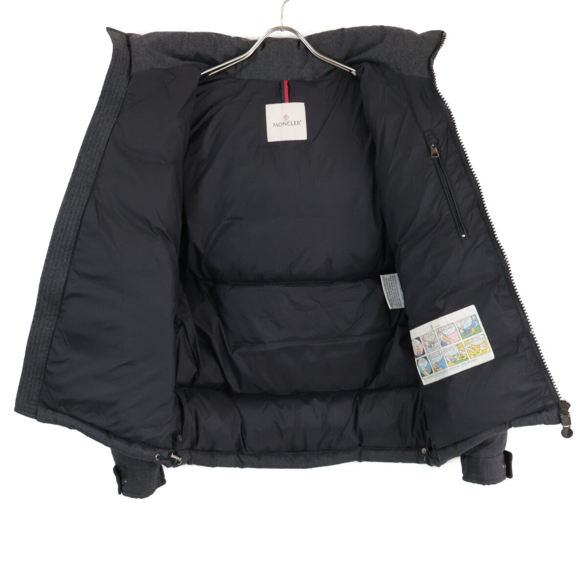 MONCLER モンクレール 【美品】MONTGENEVRE モンジュネーブル ウール フード付ダウン ジャケット