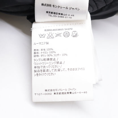 MONCLER モンクレール 【美品】MONTGENEVRE モンジュネーブル ウール フード付ダウン ジャケット