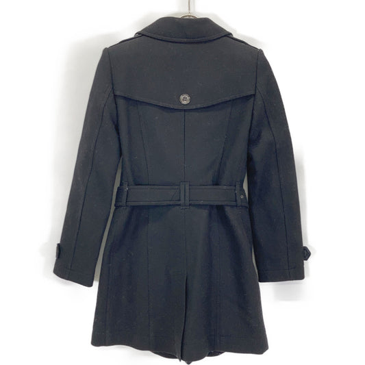 BURBERRY BRIT バーバリーブリット 3965631 ブラック ウール ダブルブレスト ピーコート コート
