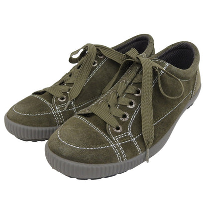 美品 系带 绒面革 运动鞋 女士 卡其色 4 1/2 175-820 鞋子 4 1/2 女士