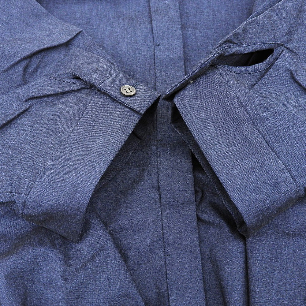 theory luxe MENORA CHAMBRAY.STRETCH Belted Dress Women's Navy 38 Dress