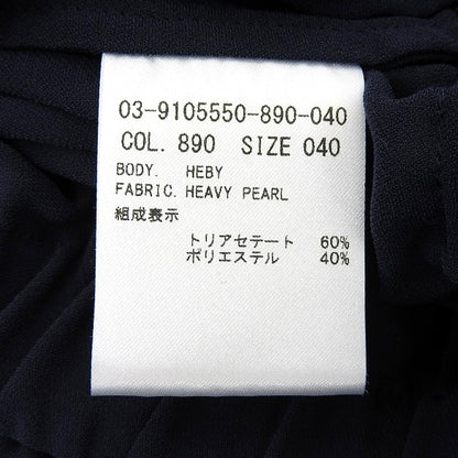 theory luxe Theory Luxe 几乎全新 HEBY HEAVY PEARL 抽绳连衣裙 女式 海军蓝 40 连衣裙