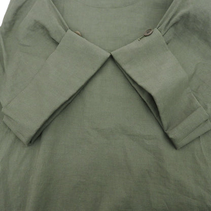 theory luxe Theory Luxe 未使用 APRI ECO CRUNCH WASH 短袖连衣裙 女士 卡其色 38 22SS 连衣裙