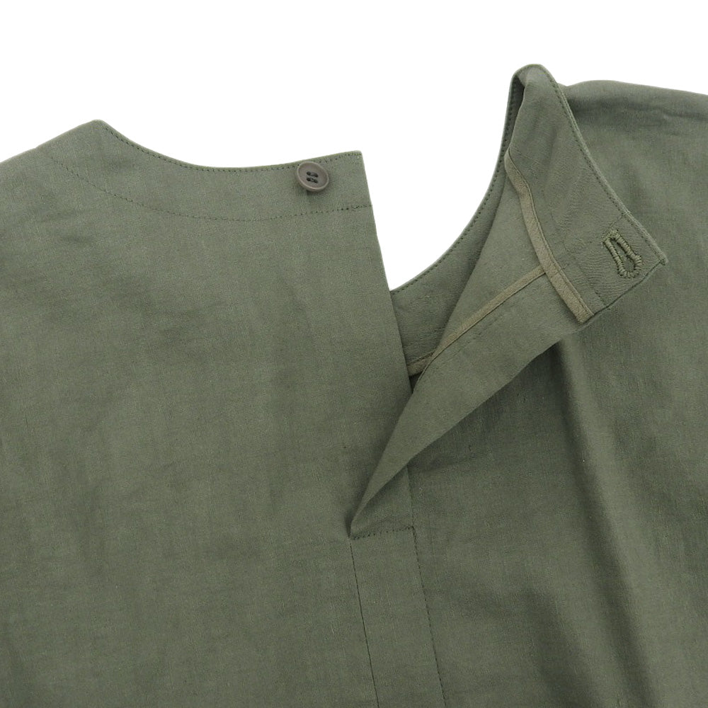 theory luxe Theory Luxe 未使用 APRI ECO CRUNCH WASH 短袖连衣裙 女士 卡其色 38 22SS 连衣裙