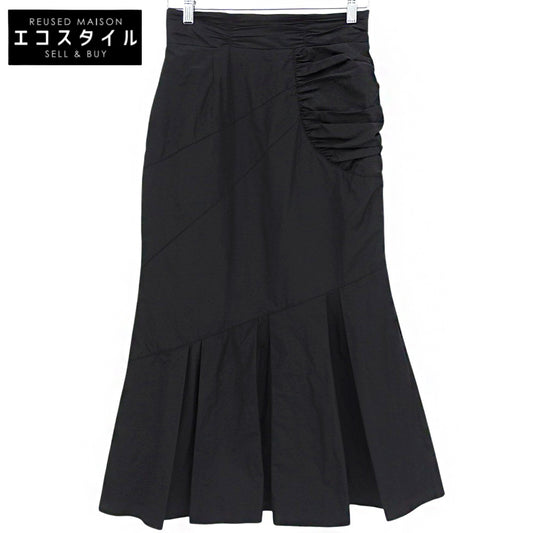Excellent condition Taffeta Gathered Mermaid Skirt Long Skirt Women's Black 3 142544008 Skirt 3 Women's