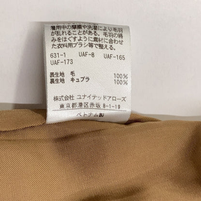 BROWN OVERLAP BELT COAT Coat M Women's