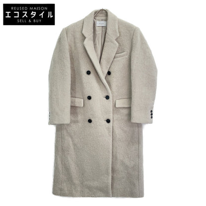 1223600016-0 Gray Wool Shaggy Chester Coat Coat S Ladies