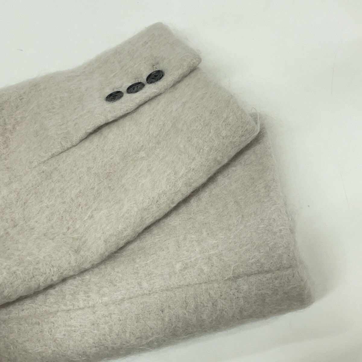 1223600016-0 Gray Wool Shaggy Chester Coat Coat S Ladies