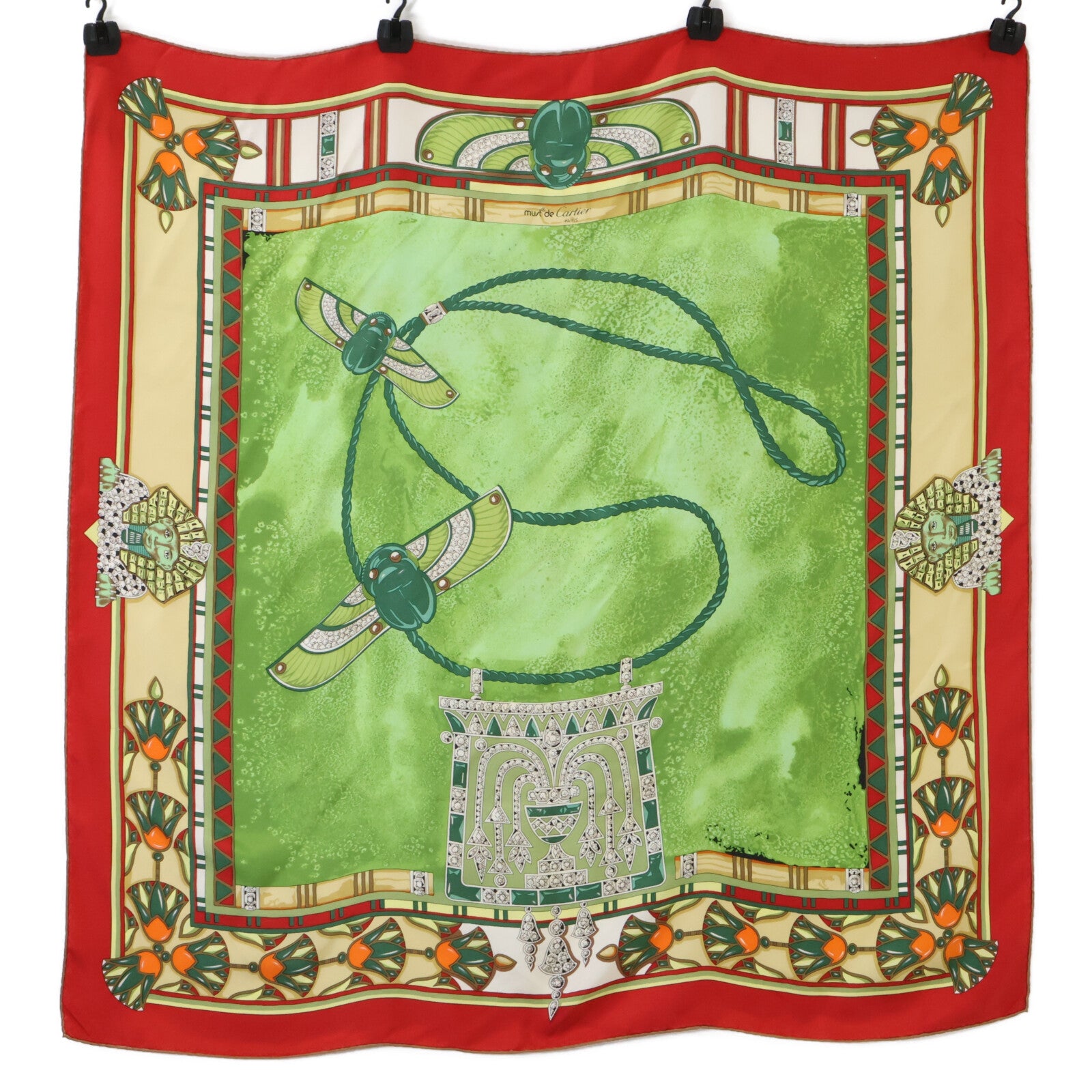 Women's Scarab Beetle Sphinx Silk Scarf