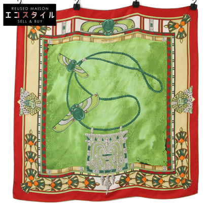 Women's Scarab Beetle Sphinx Silk Scarf