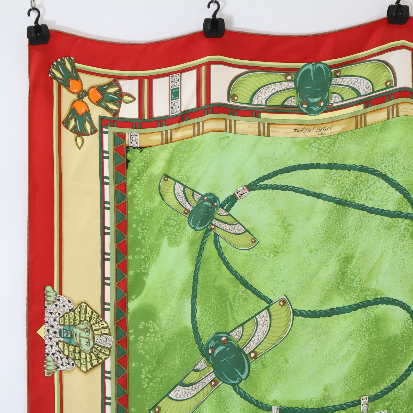 Women's Scarab Beetle Sphinx Silk Scarf